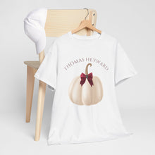 Load image into Gallery viewer, Unisex Heavy Cotton Tee, Thomas Heyward Pumpkin Fall T-Shirt, Staff Tee