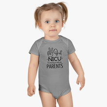 Load image into Gallery viewer, Baby Short Sleeve Onesie®, Peace Out NICU I'm Moving in with my parents