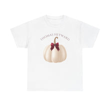 Load image into Gallery viewer, Unisex Heavy Cotton Tee, Thomas Heyward Pumpkin Fall T-Shirt, Staff Tee