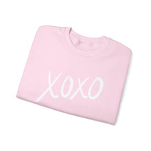 Load image into Gallery viewer, Valentine's Sweatshirt - Love Heart Sweatshirt - Heart Arm Patches - Cute Valentine's Sweater - Teacher Valentine's Shirt - Mom Valentine's