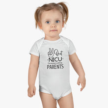 Load image into Gallery viewer, Baby Short Sleeve Onesie®, Peace Out NICU I'm Moving in with my parents