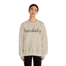 Load image into Gallery viewer, Homebody Sweatshirt, Homebody Shirt, Cozy Sweatshirt, Graphic Sweatshirt, Comfy Sweatshirt, Cute Sweatshirt, Trendy Crewneck Sweatshirt
