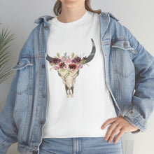 Load image into Gallery viewer, Boho Cow Skull Shirt, howdy shirt, Wild west Shirt, Western Graphic Tee, Cowgirl Shirt, Bull Skull Shirt, Southwest Shirt, Western Clothing