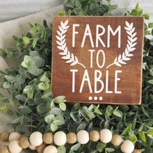 Load image into Gallery viewer, 4'' Tier Tray Hand-Painted Wood Sign, Farmhouse Wood Sign, Small Farmhouse Wood Décor, Small Wood Display Sign, Farmhouse Decor