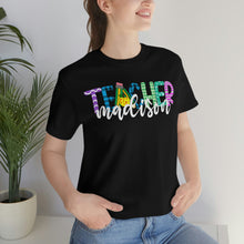 Load image into Gallery viewer, Custom Teacher Shirt, Teacher Team Shirts, Personalized School Tshirt, Teacher Gift, Customized Name Teacher Shirt, Elementary Teacher Shirt