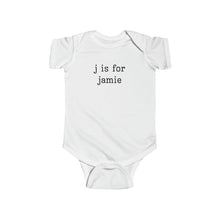 Load image into Gallery viewer, Personalized Letter Is For Name Onesie® - Vintage Bodysuit - Natural Personalized Onesie®