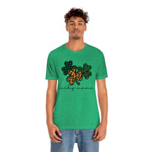 Load image into Gallery viewer, Lucky Mama Short Sleeve Tee, St Patricks Day Mama Tshirt, St. Patty's Day Shirt, St. Paddys Day Shirt, Lucky Mama St Patricks Day Shirt