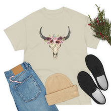 Load image into Gallery viewer, Boho Cow Skull Shirt, howdy shirt, Wild west Shirt, Western Graphic Tee, Cowgirl Shirt, Bull Skull Shirt, Southwest Shirt, Western Clothing