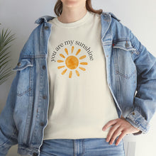 Load image into Gallery viewer, You are My Sunshine Cotton Tee, Sunshine T-Shirt, Cute Ladies Shirt