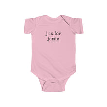 Load image into Gallery viewer, Personalized Letter Is For Name Onesie® - Vintage Bodysuit - Natural Personalized Onesie®