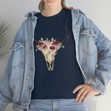 Load image into Gallery viewer, Boho Cow Skull Shirt, howdy shirt, Wild west Shirt, Western Graphic Tee, Cowgirl Shirt, Bull Skull Shirt, Southwest Shirt, Western Clothing