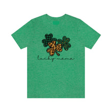 Load image into Gallery viewer, Lucky Mama Short Sleeve Tee, St Patricks Day Mama Tshirt, St. Patty's Day Shirt, St. Paddys Day Shirt, Lucky Mama St Patricks Day Shirt