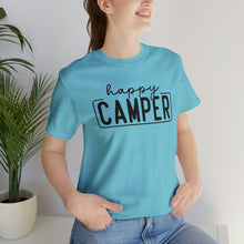 Load image into Gallery viewer, Happy Camper T-Shirt, Camping T-Shirt, Adventure Shirt, Camping Outdoors T-Shirt, Happy Camper Tee, Camping T-Shirt