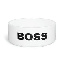 Load image into Gallery viewer, Pet Bowl, BOSS pet bowl, Pet Lovers, Gift for Pet Mom, Dog Bowl, Fun Dog Bowl
