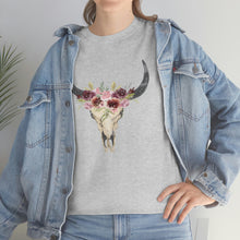 Load image into Gallery viewer, Boho Cow Skull Shirt, howdy shirt, Wild west Shirt, Western Graphic Tee, Cowgirl Shirt, Bull Skull Shirt, Southwest Shirt, Western Clothing