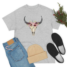 Load image into Gallery viewer, Boho Cow Skull Shirt, howdy shirt, Wild west Shirt, Western Graphic Tee, Cowgirl Shirt, Bull Skull Shirt, Southwest Shirt, Western Clothing