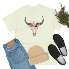 Load image into Gallery viewer, Boho Cow Skull Shirt, howdy shirt, Wild west Shirt, Western Graphic Tee, Cowgirl Shirt, Bull Skull Shirt, Southwest Shirt, Western Clothing