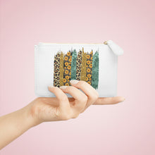 Load image into Gallery viewer, Mini Clutch Bag, Leopard Sunflower Print, Sunflower Bag, Leopard Print Bag, Mother's Day GIft, Gift for Mom