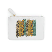 Load image into Gallery viewer, Mini Clutch Bag, Leopard Sunflower Print, Sunflower Bag, Leopard Print Bag, Mother's Day GIft, Gift for Mom