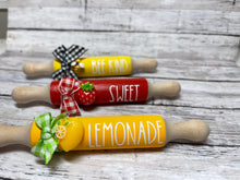 Load image into Gallery viewer, 5'' Mini Farmhouse Rolling Pins, Farmhouse Tier Decor