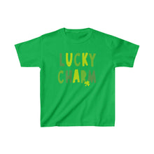 Load image into Gallery viewer, Kids Cotton Tee, Kids Lucky Charm Tshirt, Kids St. Patrick's Day shirt, Kids Holiday Shirt, Kids Tee
