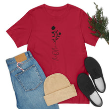 Load image into Gallery viewer, Mom wildflower Short Sleeve Tee, Mom shirt, Mom gift