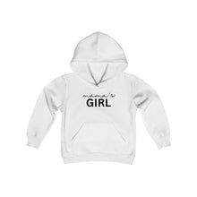 Load image into Gallery viewer, Mama's Girl Hooded Sweatshirt, Daughter Sweatshirt, Girl Mom sweatshirt, Mom's Girl, Toddler Sweatshirt,