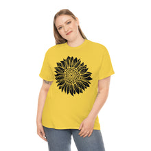 Load image into Gallery viewer, Sunflower Cotton Tee, Floral Tee, Sunflower tshirt, Sunflower flower tshirt, Garden Shirt