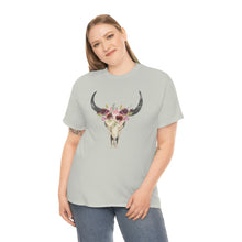 Load image into Gallery viewer, Boho Cow Skull Shirt, howdy shirt, Wild west Shirt, Western Graphic Tee, Cowgirl Shirt, Bull Skull Shirt, Southwest Shirt, Western Clothing