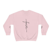Load image into Gallery viewer, Faith Sweatshirt, Faith Gift, Christian Sweatshirt, Faith Cross Sweatshirt, Christian Gift, Vertical Faith Sweatshirt, Gift for Mom