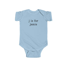 Load image into Gallery viewer, Personalized Letter Is For Name Onesie® - Vintage Bodysuit - Natural Personalized Onesie®
