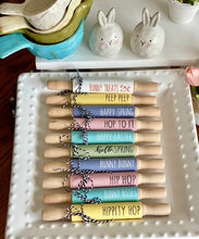 Load image into Gallery viewer, 7'' Spring Tiered Tray Decor | Mini Rolling Pins | Spring Tier Tray Decor | Spring Tier Tray Decor | Spring Mini Rolling Pins