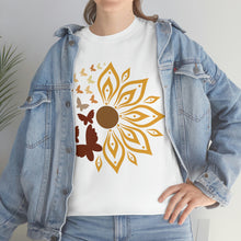 Load image into Gallery viewer, Sunflower - SButterflu Shirt, Floral Tee Shirt, Flower Shirt,Garden Shirt, , Sunflower Butterfly Tshirt Sunflower Shirts.