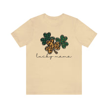 Load image into Gallery viewer, Lucky Mama Short Sleeve Tee, St Patricks Day Mama Tshirt, St. Patty's Day Shirt, St. Paddys Day Shirt, Lucky Mama St Patricks Day Shirt