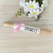 Load image into Gallery viewer, 7'' Farmhouse Ice Cream Rolling Pin, Ice Cream Decor, Ice Cream Tiered Tray Decor, Mini Rolling Pin, Summer Decor, Birthday Party Decor