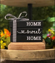 Load image into Gallery viewer, Mini Wood Book Stacks