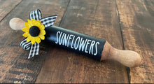 Load image into Gallery viewer, 7” Sunflower 🌻 Farmhouse tier tray mini rolling pin
