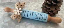 Load image into Gallery viewer, 7” Winter Farmhouse Tier Tray Mini Rolling Pin