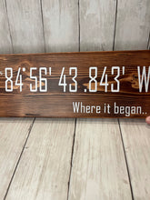 Load image into Gallery viewer, Latitude and Longitude/ Coordinates Sign