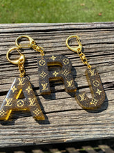Load image into Gallery viewer, Designer Inspired Letter / Keychain Accessory