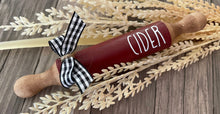Load image into Gallery viewer, 7” Fall theme Farmhouse Tier Tray Mini Rolling Pin