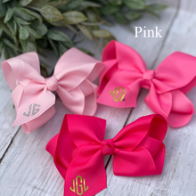 Load image into Gallery viewer, Monogrammed Hair Bow Sets