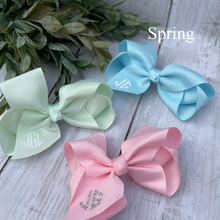 Load image into Gallery viewer, Monogrammed Hair Bow Sets