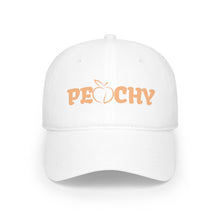 Load image into Gallery viewer, PEACHY Baseball Cap, Cute Summer Woman's Baseball Cap, Trendy Cap, Outdoor Gift, Summer Gift, Great Gift for Mom, Just Peachy Summer Cap
