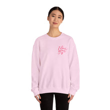 Load image into Gallery viewer, Valentine's Sweatshirt - Love Heart Sweatshirt - ASL I love you - Cute Valentine's Sweater - Teacher Valentine's Shirt - Mom Valentine's
