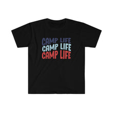 Load image into Gallery viewer, Camp Life Softstyle T-Shirt, Camping T-shirt, Tent Camping, Camper Life, Campground T-Shirt, Camping Outdoors Tee, Camper Tee, Camping
