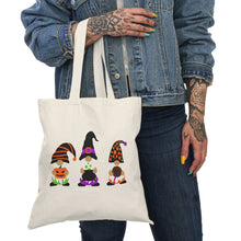 Load image into Gallery viewer, Halloween Tote Bag, Gnomes Tote Bag, Halloween Gnomes, Kids Candy Bag, Kids Halloween Tote, Cute Fall Tote, Halloween Candy Bag
