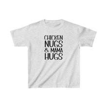 Load image into Gallery viewer, Kids Cotton Tee, Kids Funny Shirt, Chicken Shirt, Chicken Nuggets kids t-shirt, Chicken Nugs &amp; Mama Hugs t-shirt, Gift for Kids
