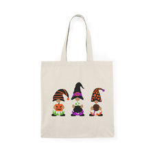 Load image into Gallery viewer, Halloween Tote Bag, Gnomes Tote Bag, Halloween Gnomes, Kids Candy Bag, Kids Halloween Tote, Cute Fall Tote, Halloween Candy Bag
