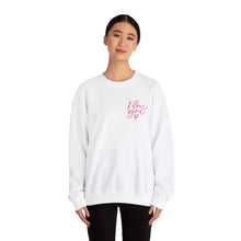 Load image into Gallery viewer, Valentine's Sweatshirt - Love Heart Sweatshirt - ASL I love you - Cute Valentine's Sweater - Teacher Valentine's Shirt - Mom Valentine's
